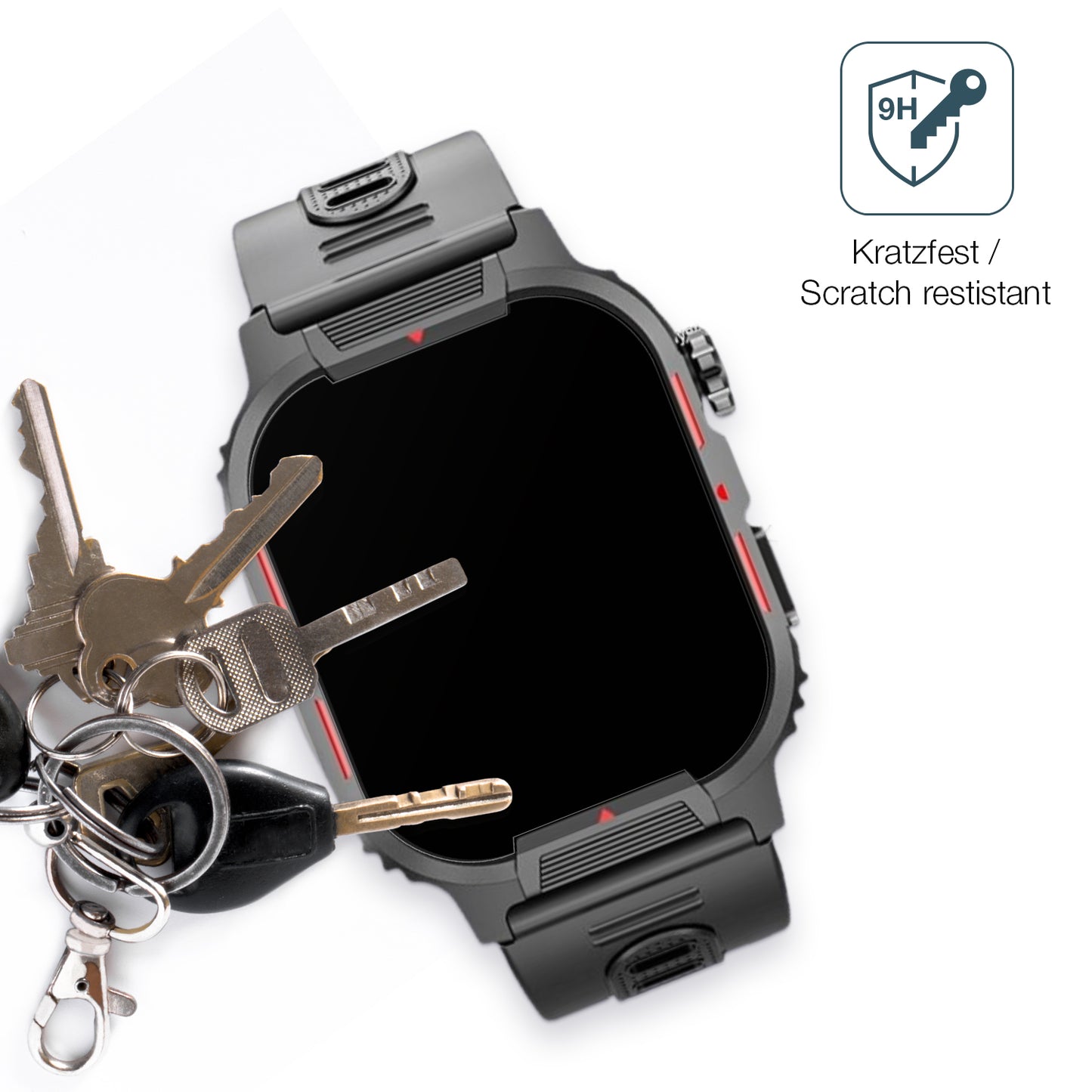 dipos Displayschutz für Mingtawn 1.85 Zoll, mattierte Oberfläche, robuste Festigkeit und perfekte Passform