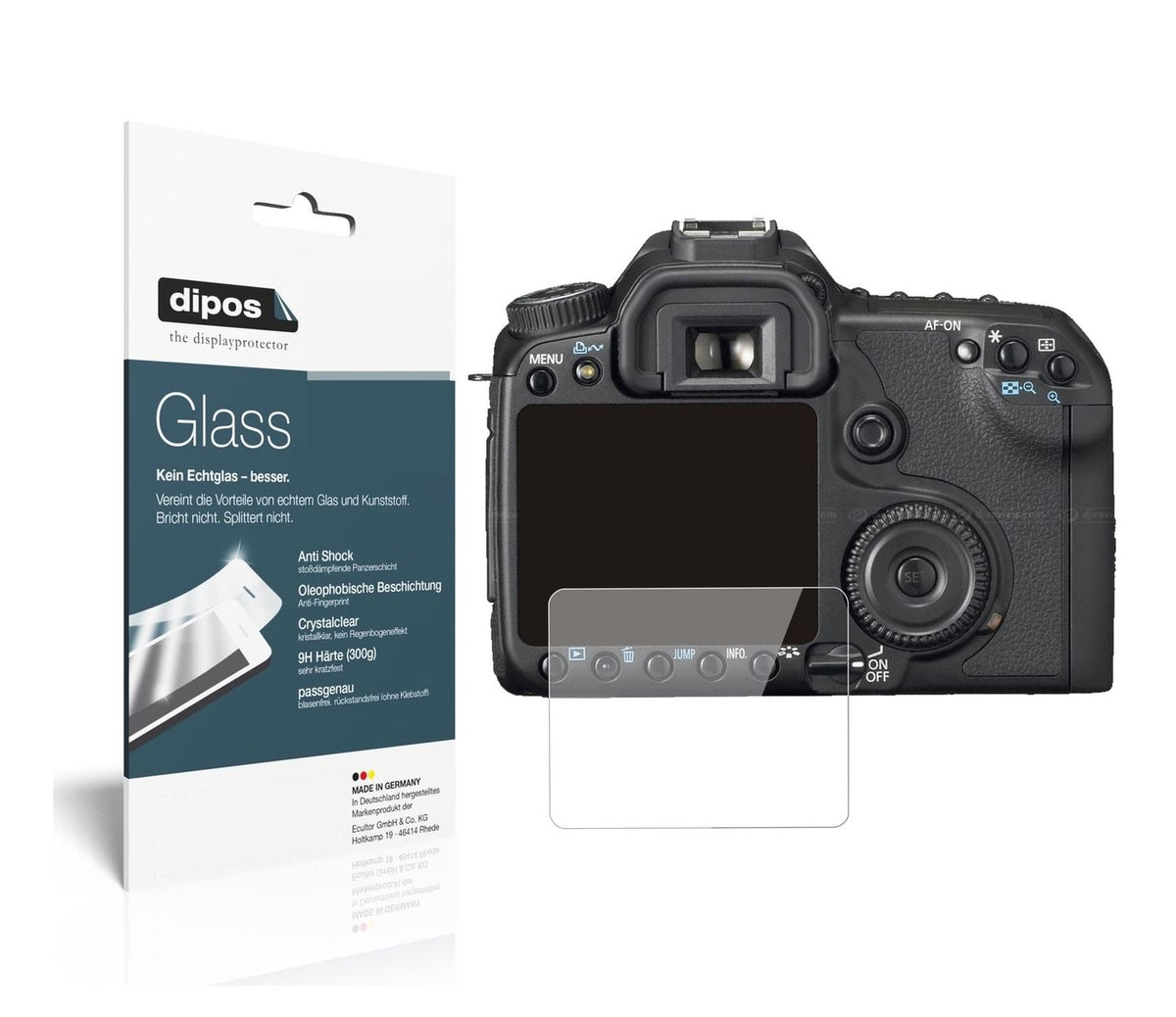 9H Clear Screen Protector for Canon Eos 50D – Shatterproof, Crystal Clear | dipos