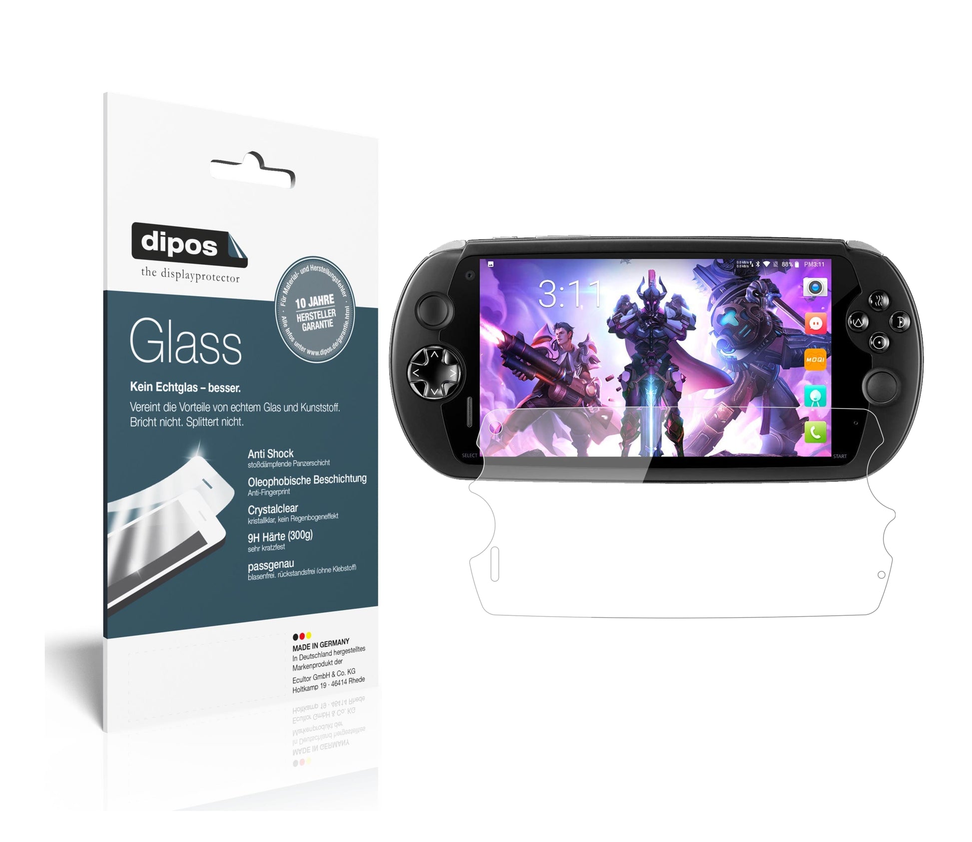 Perfekte Passform und ultimative Qualität: Unser 9H Panzerglas bietet Schutz für MOQI-i7s