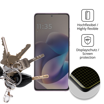dipos Displayschutz für Motorola Moto G Stylus 5G 2026, mit Blickschutzfilter und perfekter Passform auch für die Rundungen