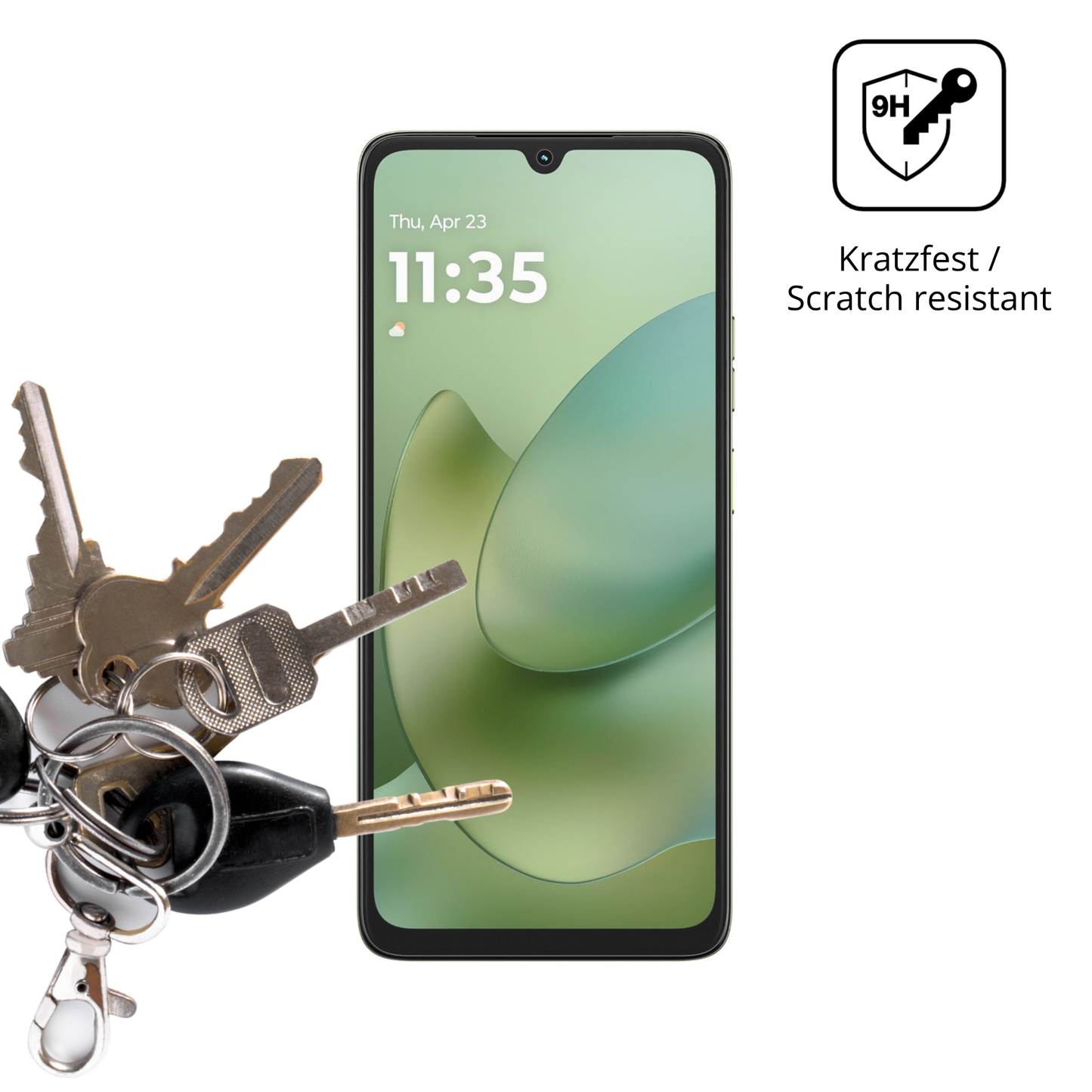 dipos Displayschutz f�r Motorola Moto G06, mattierte Oberfl�che, robuste Festigkeit und perfekte Passform