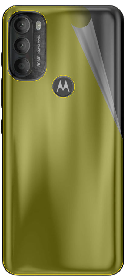 dipos Displayschutz für Motorola Moto G71 Rückseite, transparente Oberfläche, geringe Dicke und perfekte Passform