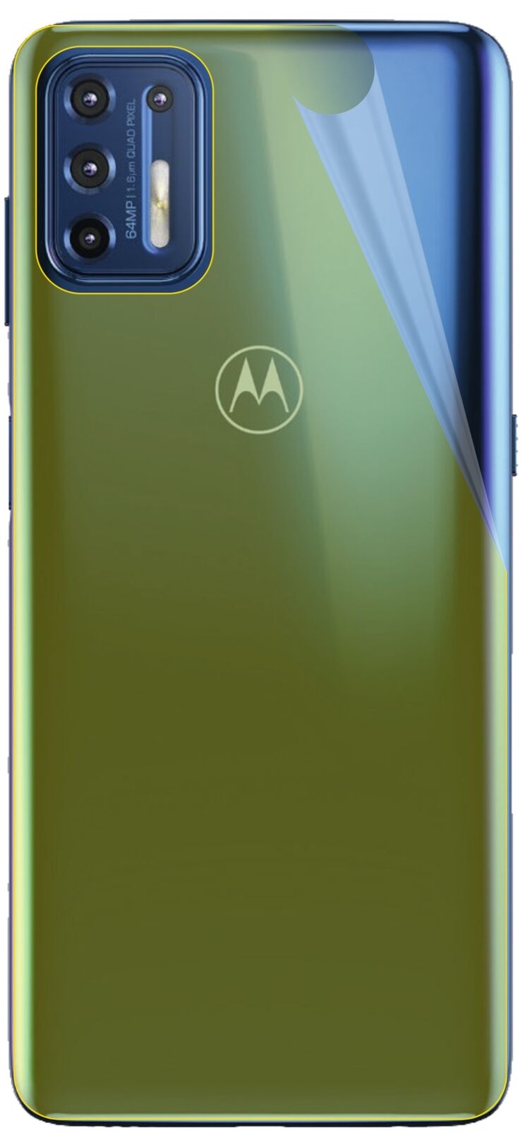 dipos Displayschutz für Motorola Moto G9 Plus Rückseite, transparente Oberfläche, geringe Dicke und perfekte Passform
