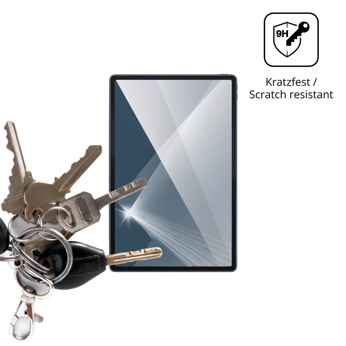 dipos Displayschutz für Motorola Moto Pad 70 Pro, transparente Oberfläche, perfekte Passform auch für die Rundungen