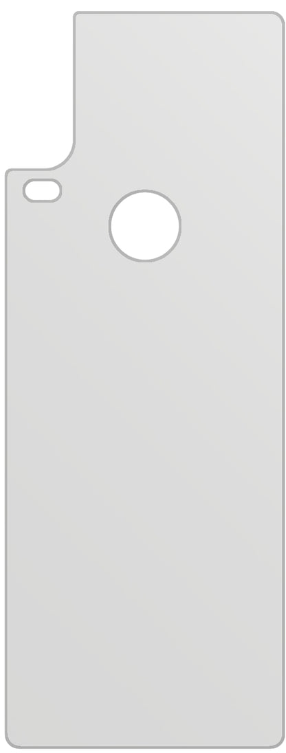 dipos Displayschutz für Motorola One Action Rückseite, mattierte Oberfläche, geringe Dicke und perfekte Passform