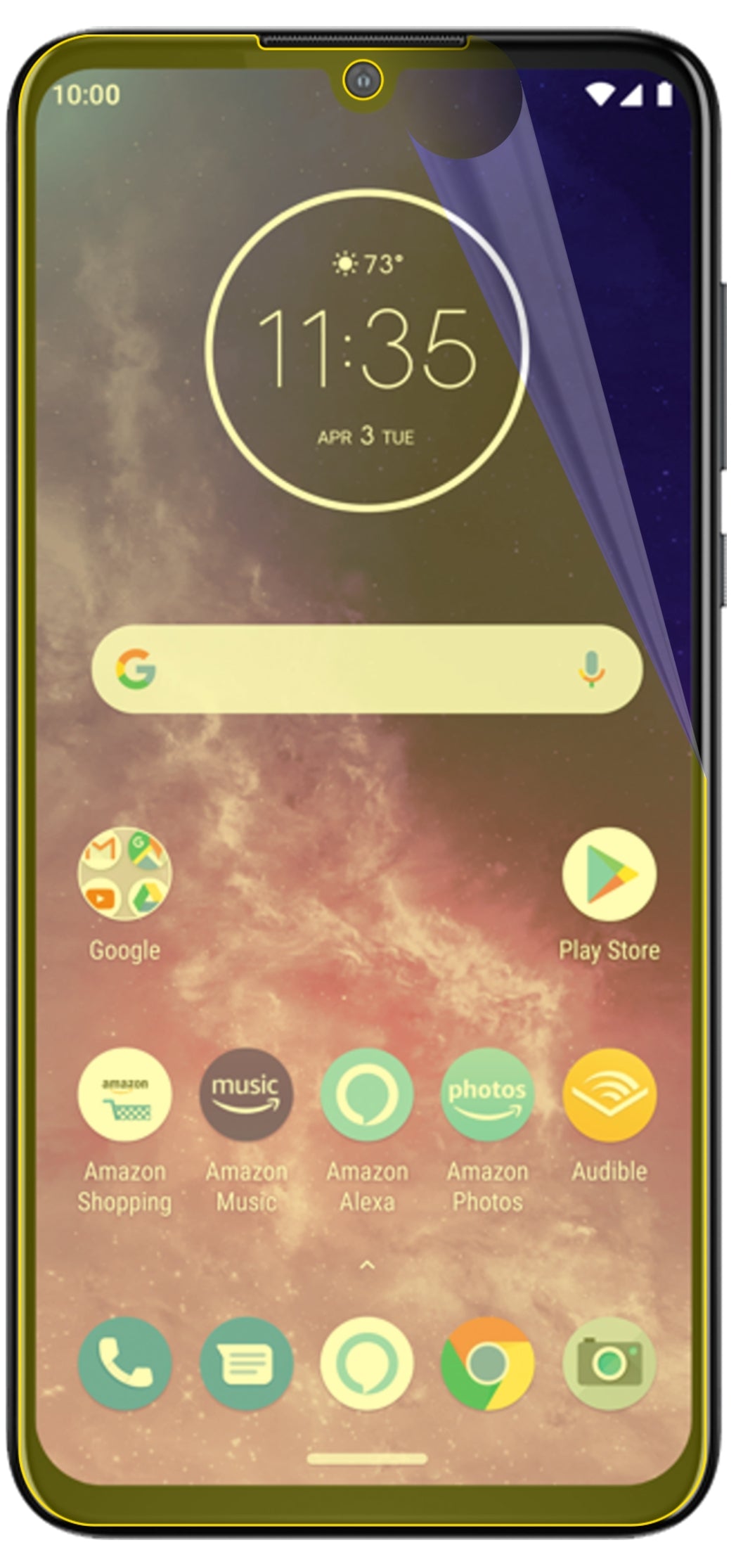 dipos Displayschutz für Motorola One Zoom, transparente Oberfläche, geringe Dicke und perfekte Passform
