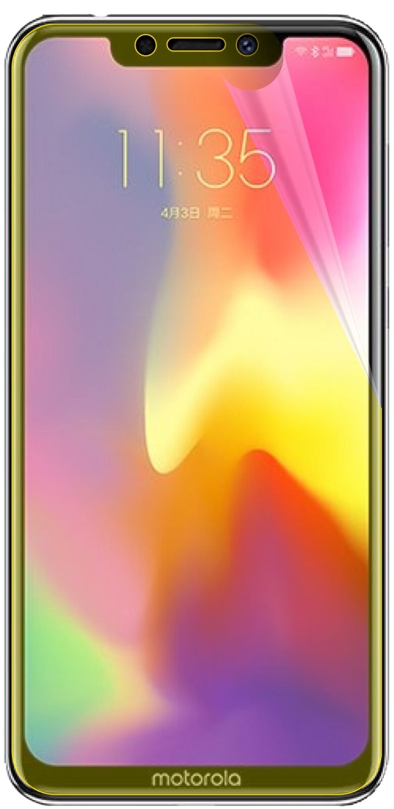 dipos Displayschutz für Motorola P30, transparente Oberfläche, geringe Dicke und perfekte Passform