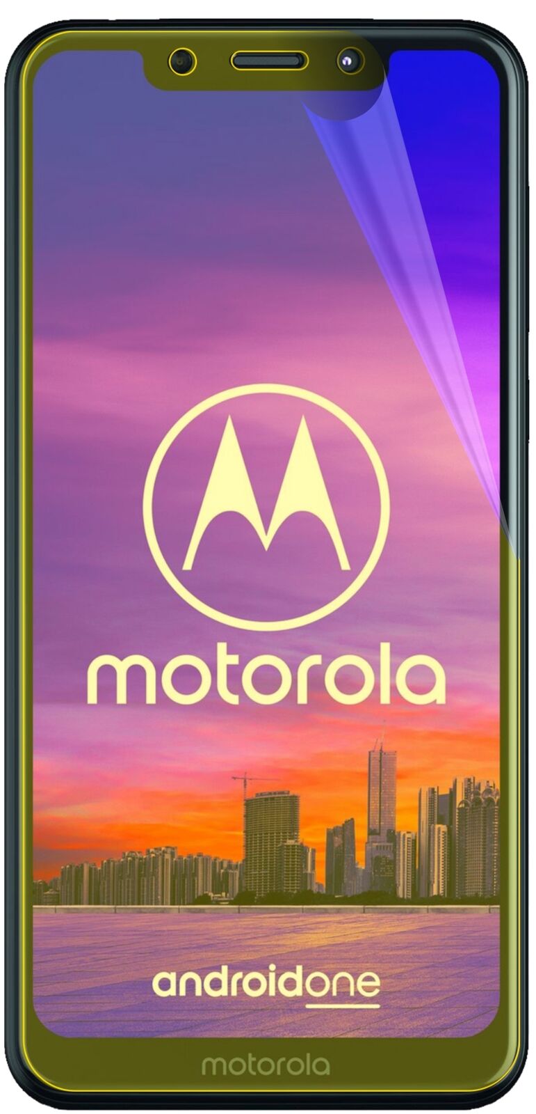 dipos Displayschutz für Motorola One, transparente Oberfläche, geringe Dicke und perfekte Passform