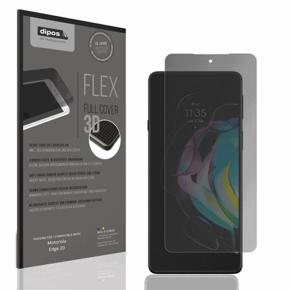 Full Cover Privacy Blickschutzfolie für Motorola Edge 20