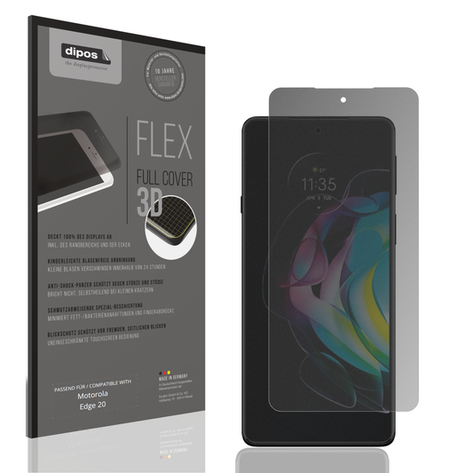Full Cover Privacy Blickschutzfolie für Motorola Edge 20