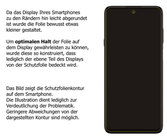 Privatsphäre-Schutz durch Sichtschutz-Folie passend zugeschnitten für Motorola Edge 20 Lite