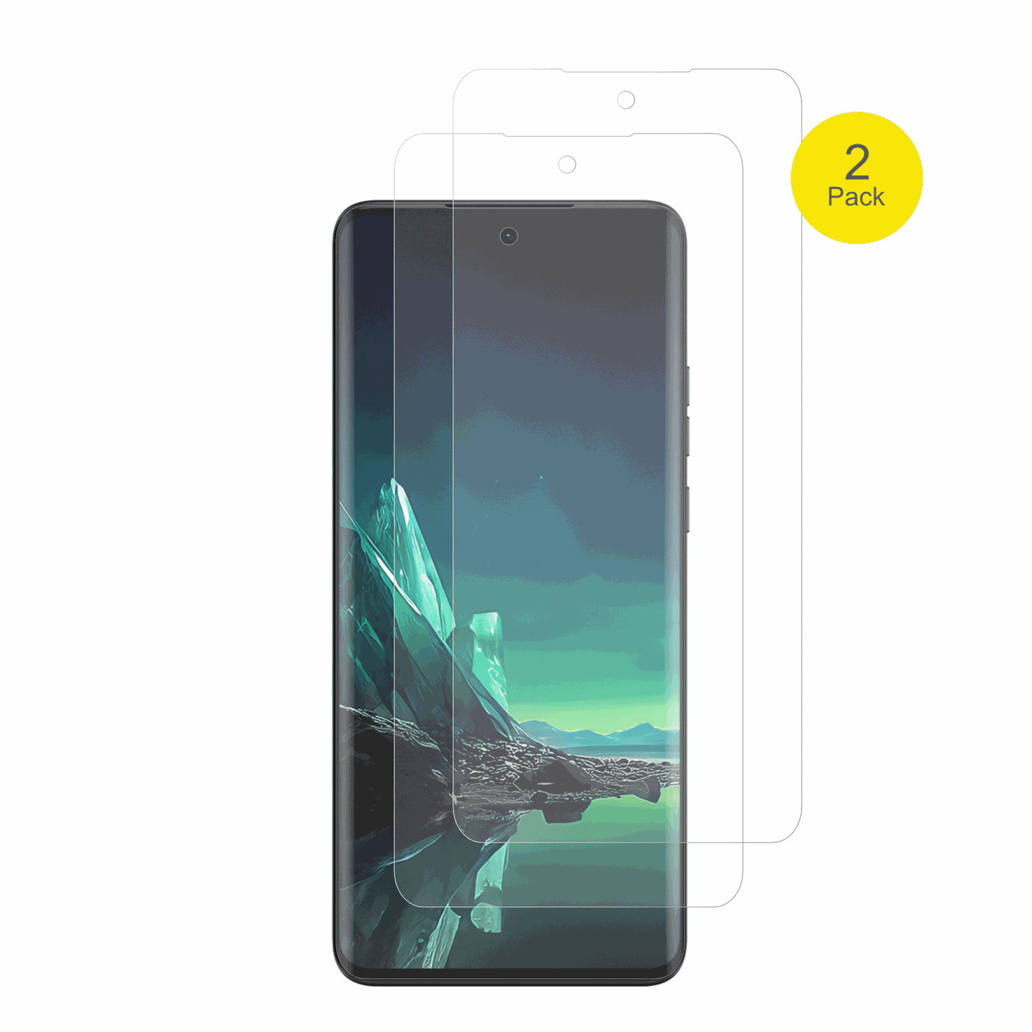 MotorolaEdge 40 Neo mit aufgebrachter dipos Flex Schutzfolie, glasklare Darstellung ohne Einschränkungen