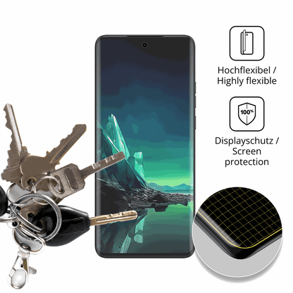 dipos Displayschutz für Motorola Edge 40 Neo, transparente Oberfläche, perfekte Passform auch für die Rundungen