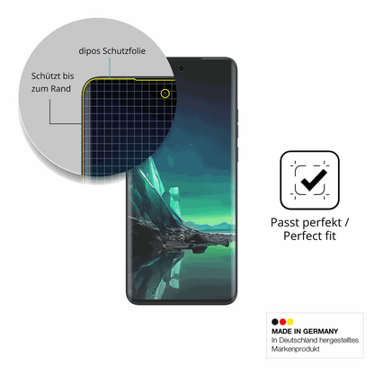 Besonders flexibler Displayschutz mit Anti-Shock-Schicht im Materialmix