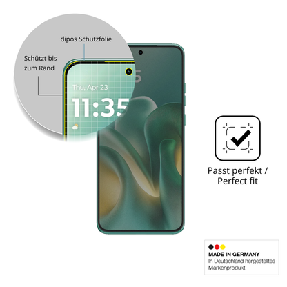 Schutz gegen Kratzer auf dem Motorola Edge 60 Neo Glas durch Schlüssel, Stöße gegen die Tischkante oder Stürze