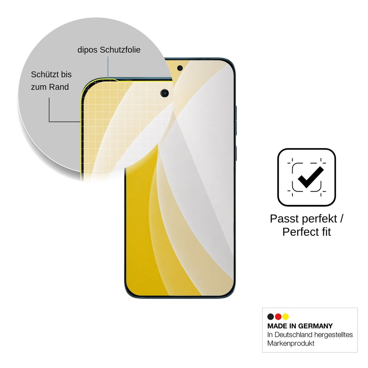 2x Screen Protector for Motorola Edge 70 Plus Protective Film covers 100% dipos Flex