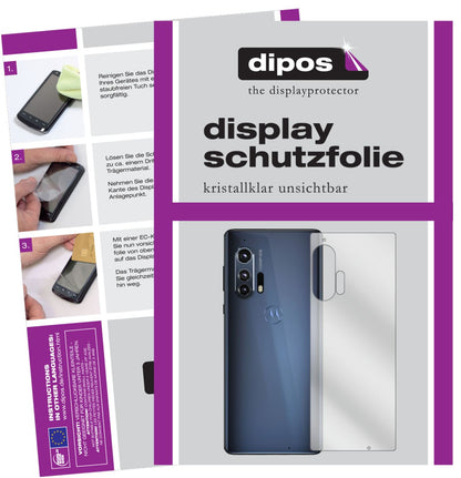 2x Screen Protector for Motorola Edge back Protection Crystal Clear dipos