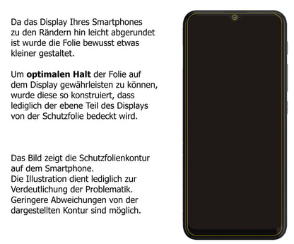 Blickschutzfolie für Motorola Moto G10 matt Schutzfolie Privacy