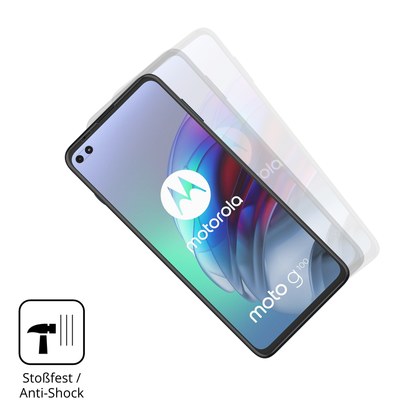 Schutz gegen Kratzer auf dem motorolamoto g100s Glas durch Schlüssel, Stöße gegen die Tischkante oder Stürze