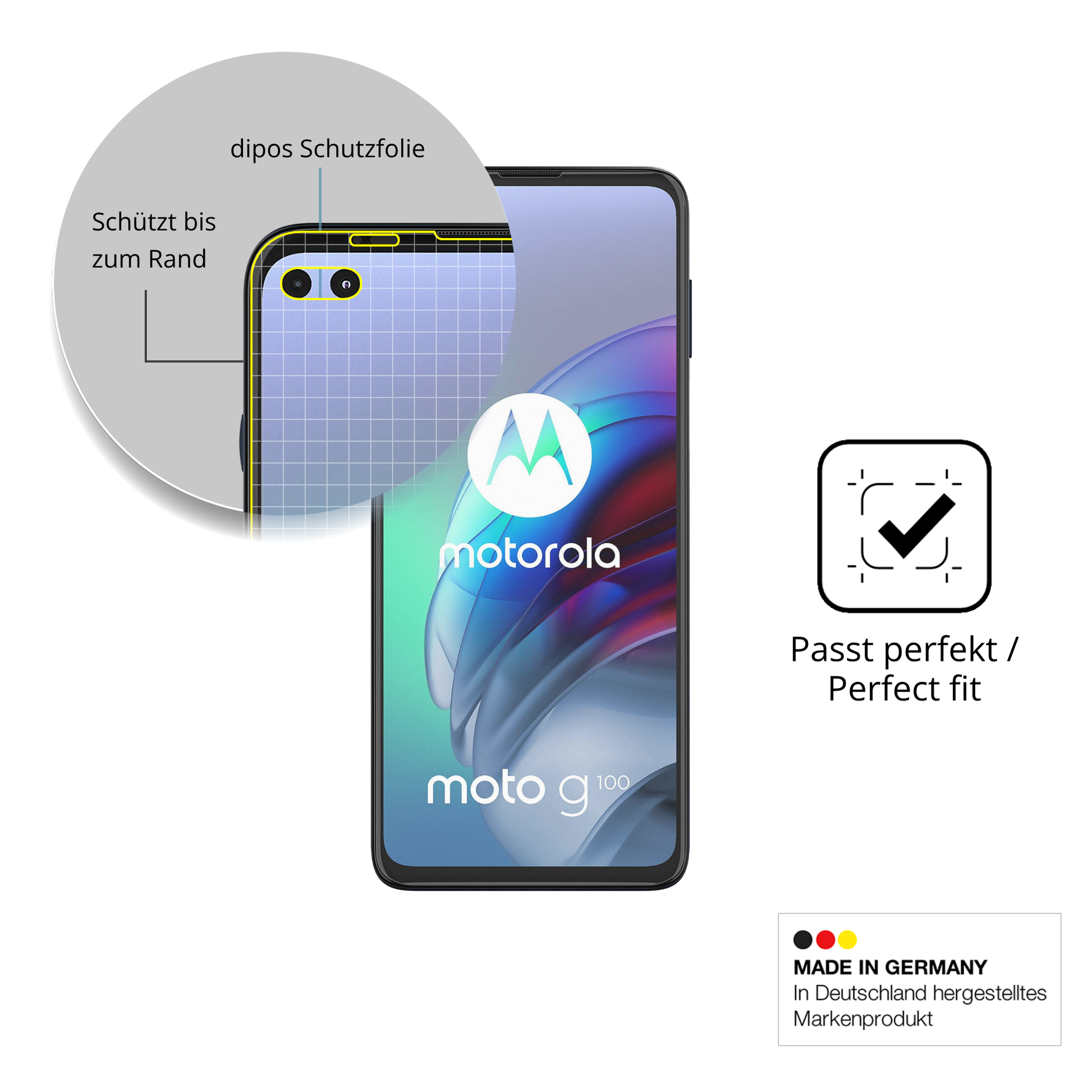 Besonders flexibler Displayschutz mit Anti-Shock-Schicht im Materialmix