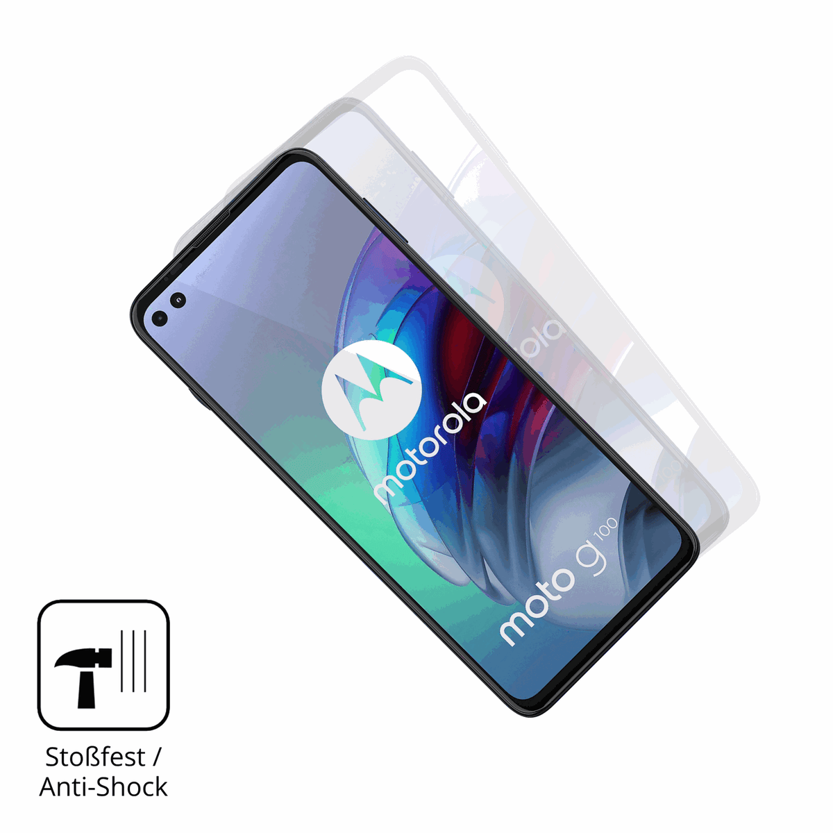 Schutz gegen Kratzer auf dem motorolamoto g100s Glas durch Schlüssel oder Ähnliches