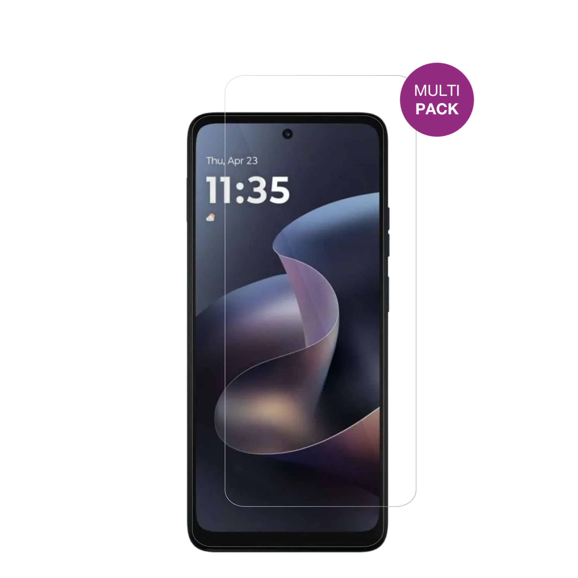 motorolamoto g 2026 mit aufgebrachter dipos Displayschutzfolie, glasklare Darstellung ohne Einschränkungen