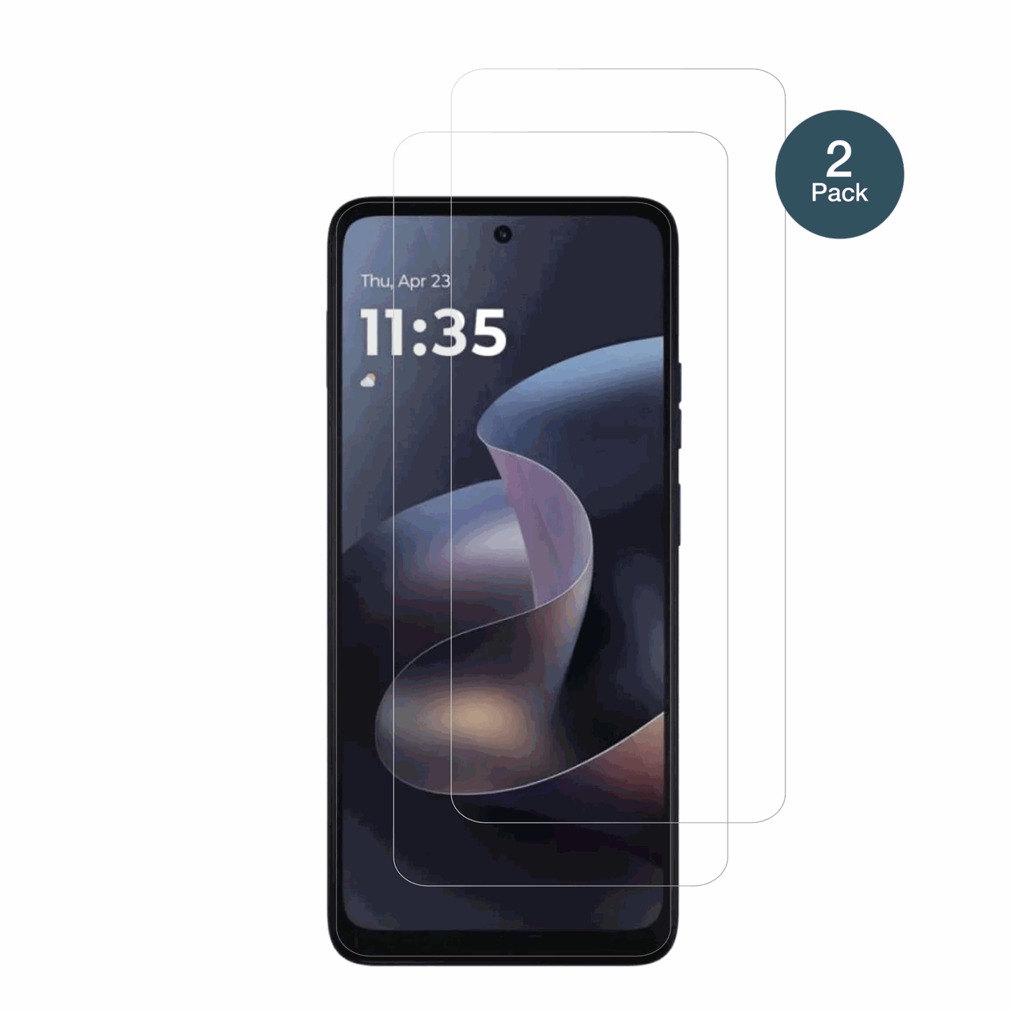 motorolamoto g 2026 mit aufgebrachter dipos Flex Schutzfolie, glasklare Darstellung ohne Einschränkungen