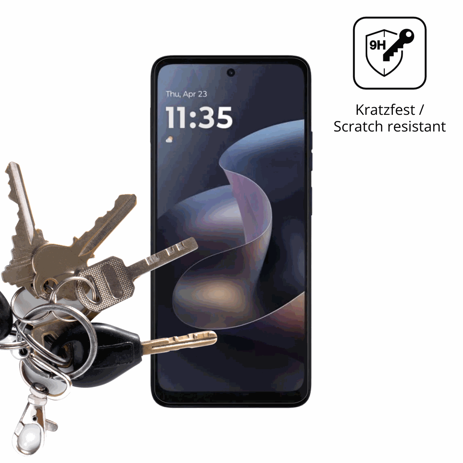 dipos Displayschutz für motorolamoto g 2026, transparente Oberfläche, perfekte Passform auch für die Rundungen