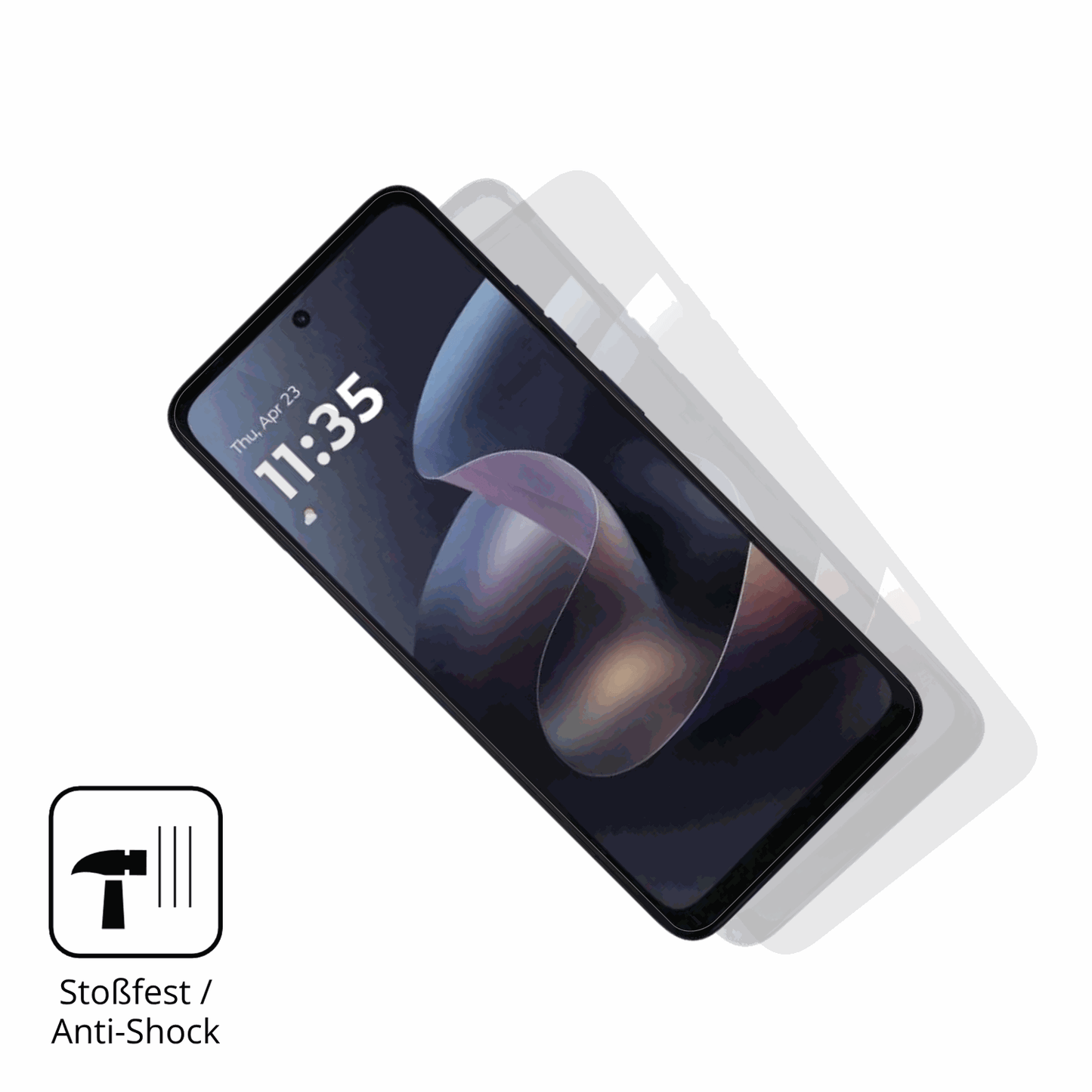 Schutz gegen Kratzer auf dem motorolamoto g play 2026 Glas durch Schlüssel, Stöße gegen die Tischkante oder Stürze