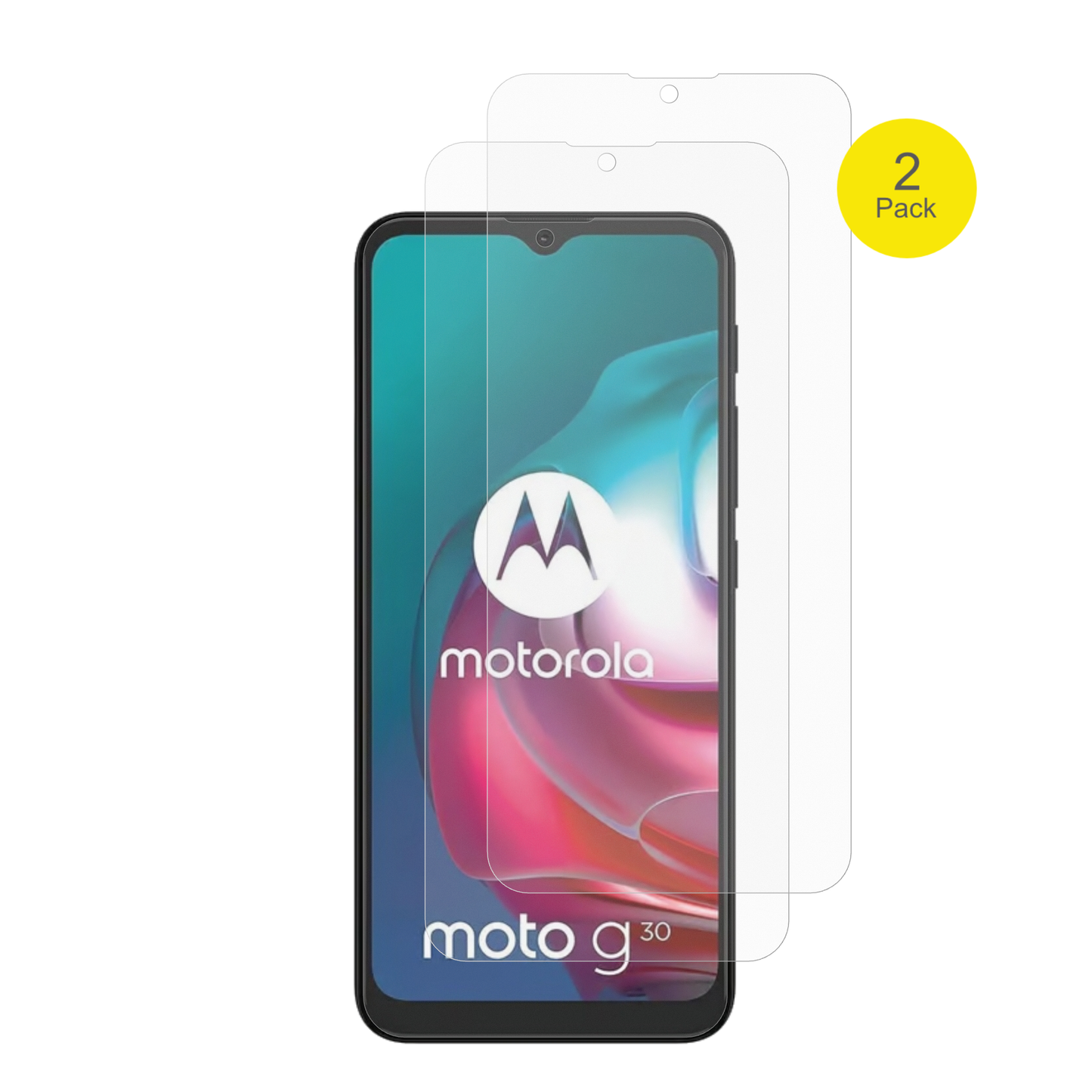 2x Full Cover Schutzfolie matt für Motorola Moto G30