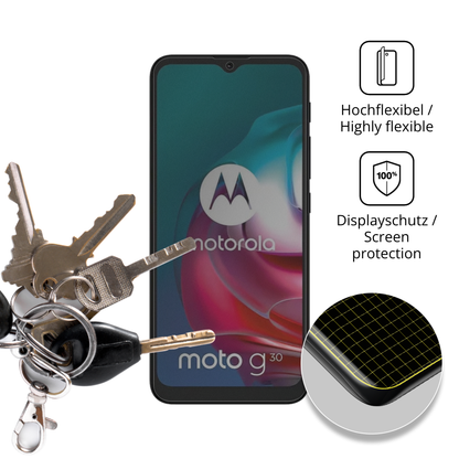 Full Cover Privacy Blickschutzfolie für Motorola Moto G30