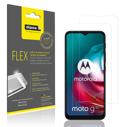 2x 3D Full Cover Schutzfolie für Motorola Moto G30