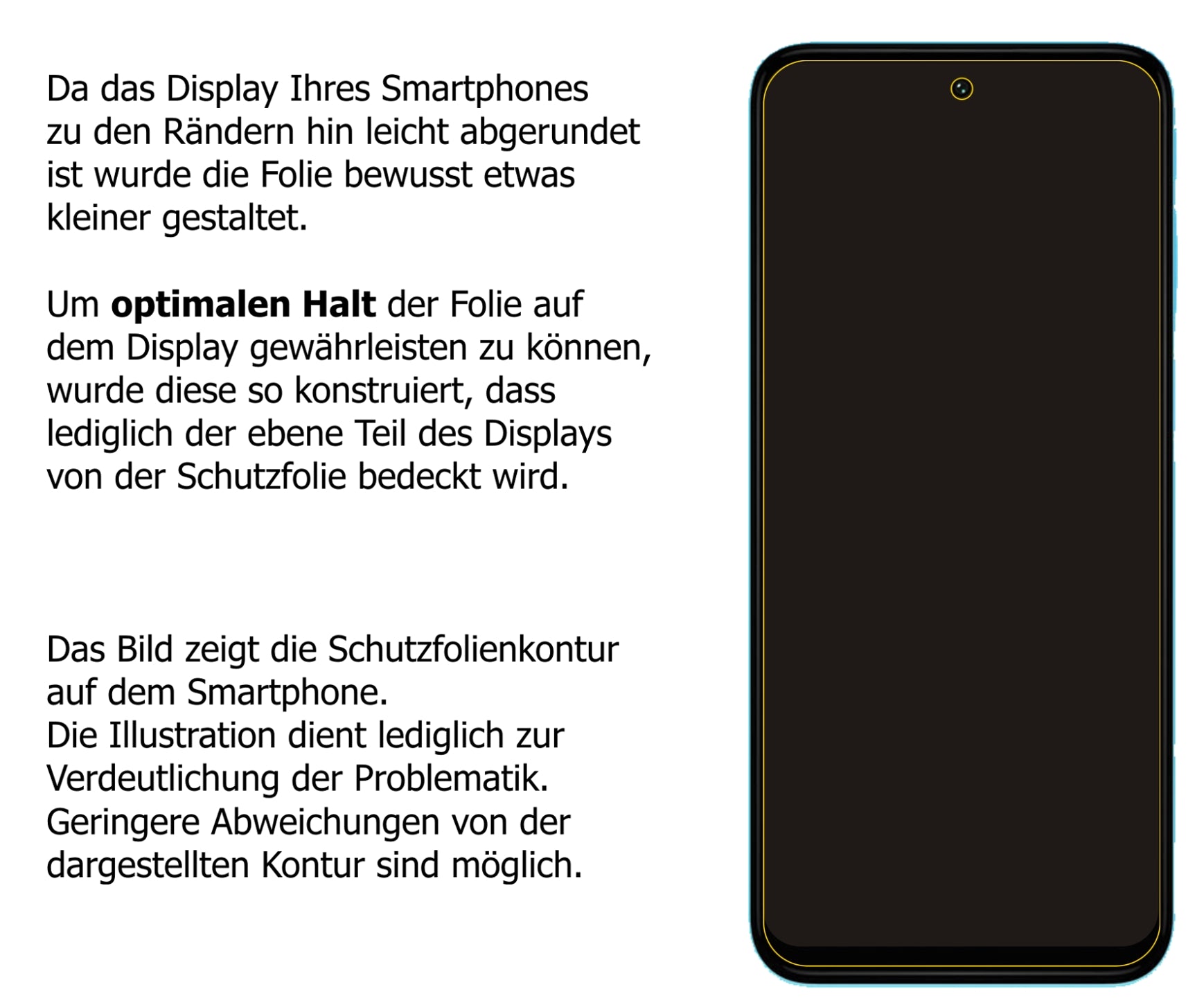 Dünne und klare Folie passend zugeschnitten für Motorola Moto G31