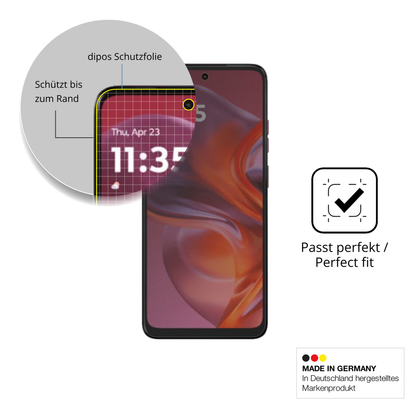 Schutz gegen Kratzer auf dem motorolamoto g67 power Glas durch Schlüssel, Stöße gegen die Tischkante oder Stürze