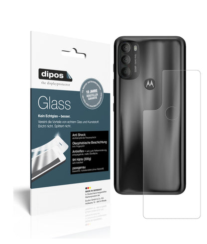 Matte Displayschutzfolie von dipos passend für Motorola Moto G71 Rückseite, 9H kratzfest und blasenfrei montiert