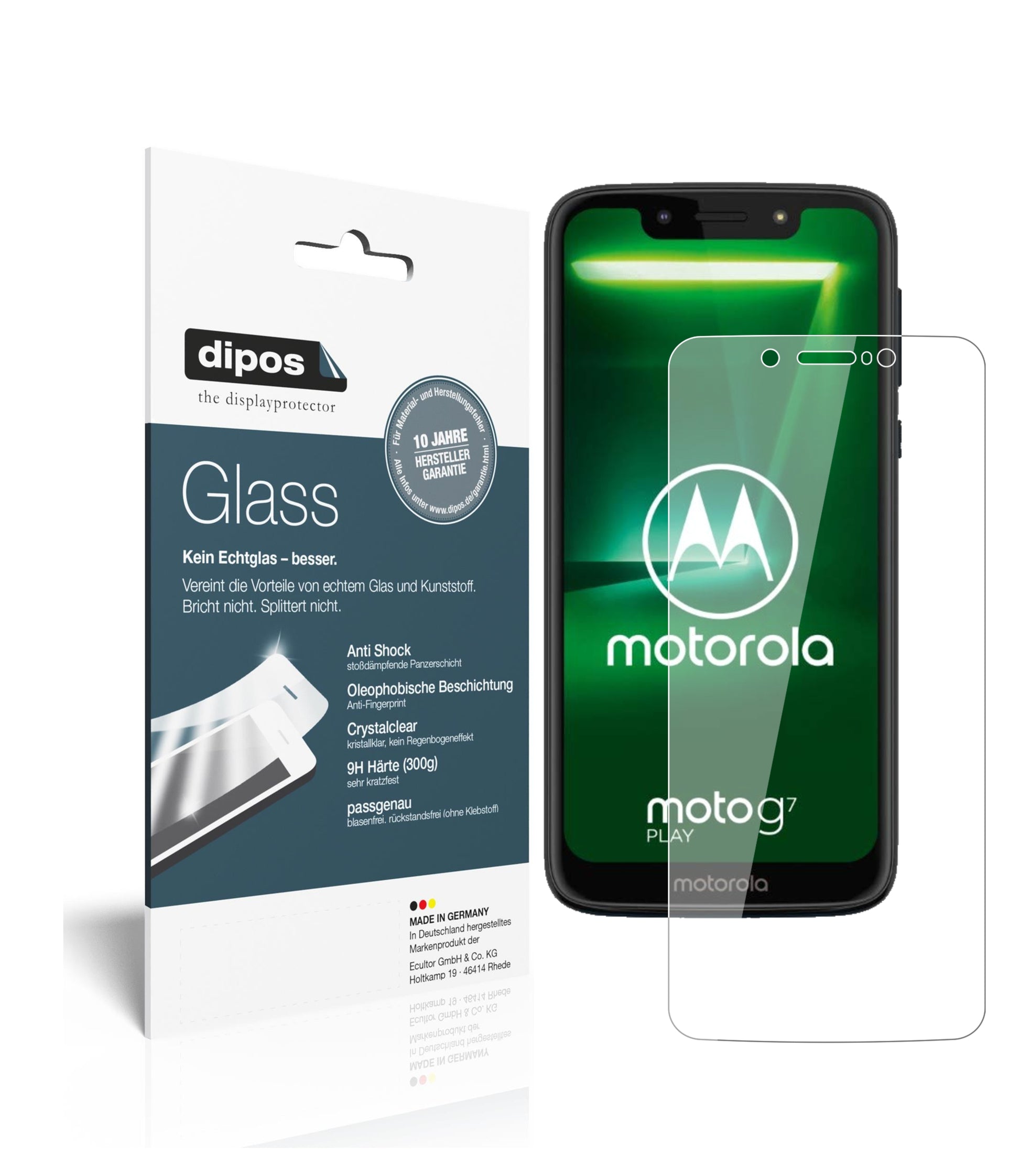 Perfekte Passform und ultimative Qualität: Unser 9H Panzerglas bietet Schutz für Motorola-Moto G7 Play