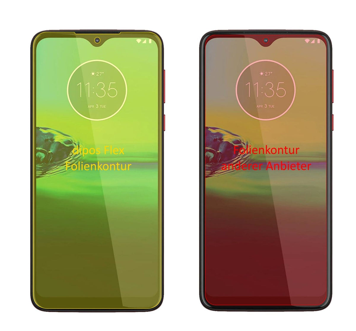 3x Screen Protector for Motorola Moto G8 Play Protective Film covers 100% Flex