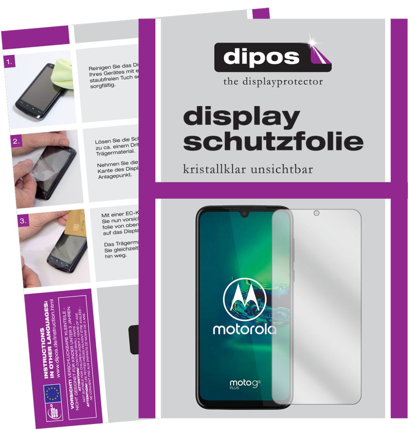 Screen Protector for Motorola Moto G8 Plus Protection Crystal Clear dipos