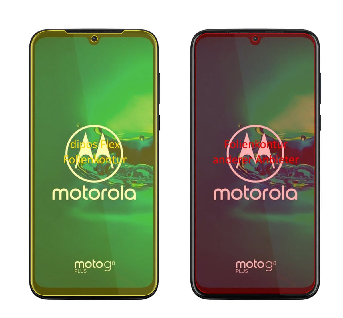 3x Screen Protector for Motorola Moto G8 Plus Protective Film covers 100% Flex