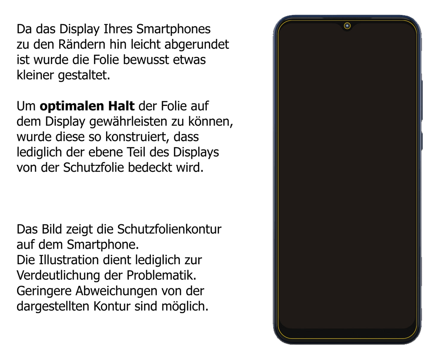 dipos Displayschutz für Motorola Moto G Play (2021), transparente Oberfläche, perfekte Passform auch für die Rundungen