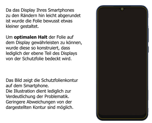 dipos Displayschutz für Motorola Moto G Play (2021), transparente Oberfläche, perfekte Passform auch für die Rundungen