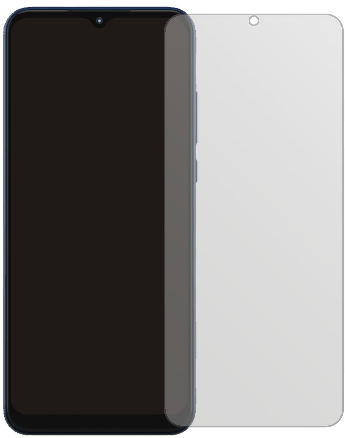 MotorolaMoto G Play (2021) mit aufgebrachter dipos Displayschutzfolie, die lästige Fingerabdrücke minimiert