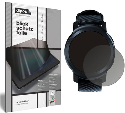 Blickschutzfolie von dipos passend für Motorola Moto Watch 100, präziser Zuschnitt und blasenfrei montiert