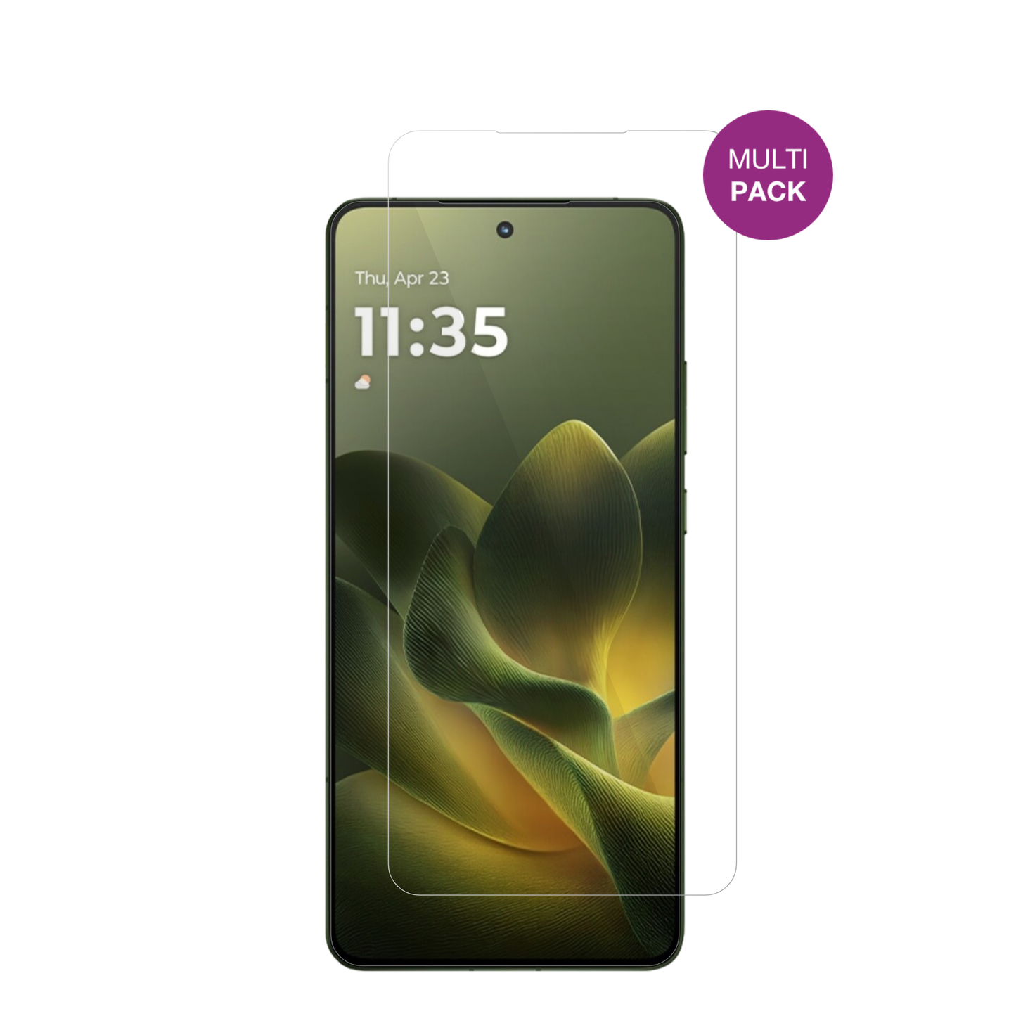 motorolamoto x70 air mit aufgebrachter dipos Displayschutzfolie, glasklare Darstellung ohne Einschränkungen