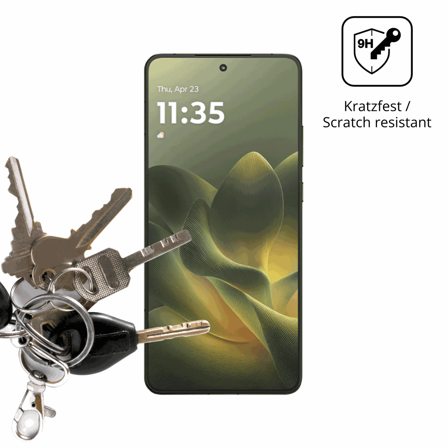 dipos Displayschutz für motorolamoto x70 air, mattierte Oberfläche, robuste Festigkeit und perfekte Passform