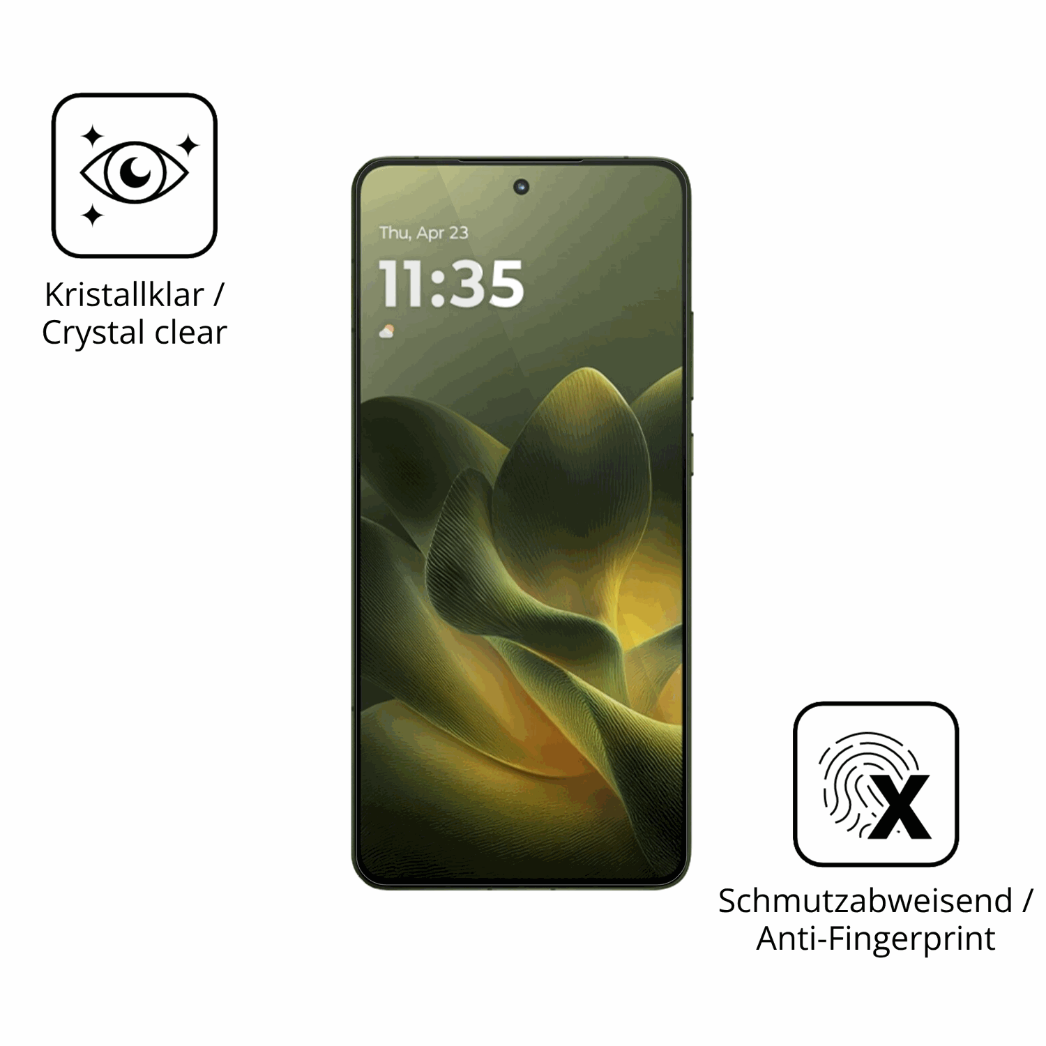 Flexible TPU-Folie passend zugeschnitten für motorolamoto x70 air, vollständige Abdeckung