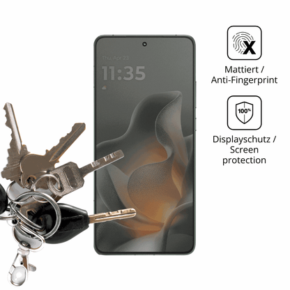 dipos Displayschutz für Motorola Moto X70 Air Pro, mattierte Oberfläche, Blickschutzfilter und perfekter Passform