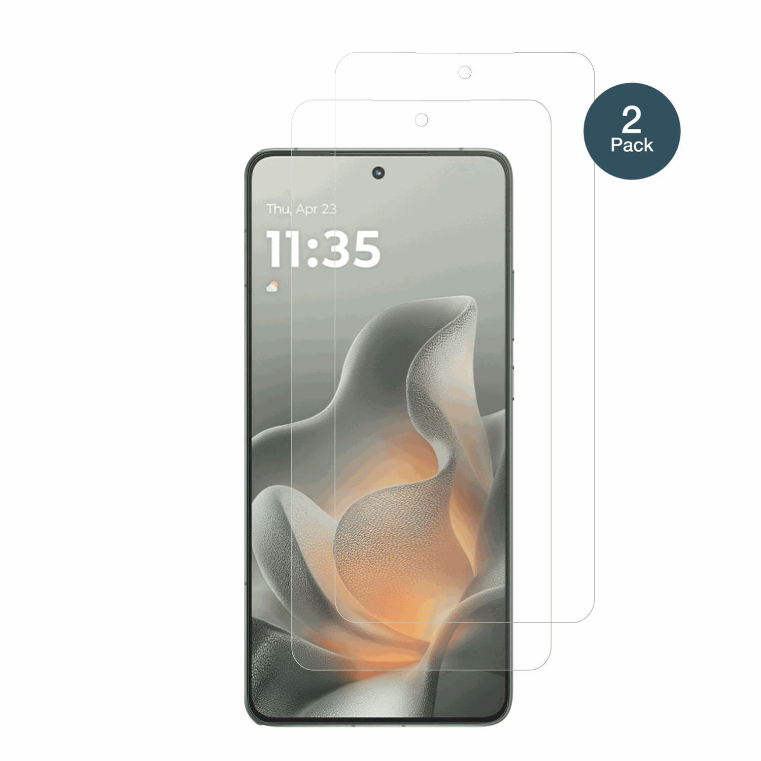 MotorolaMoto X70 Air Pro mit aufgebrachter dipos Panzerfolie, die lästige Fingerabdrücke minimiert