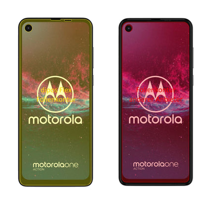 3x Screen Protector for Motorola One Action Protective Film covers 100% Flex