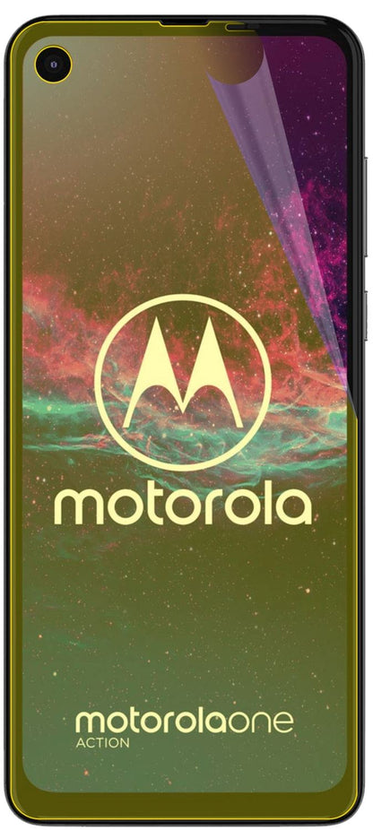 3x Screen Protector for Motorola One Action Protective Film covers 100% Flex